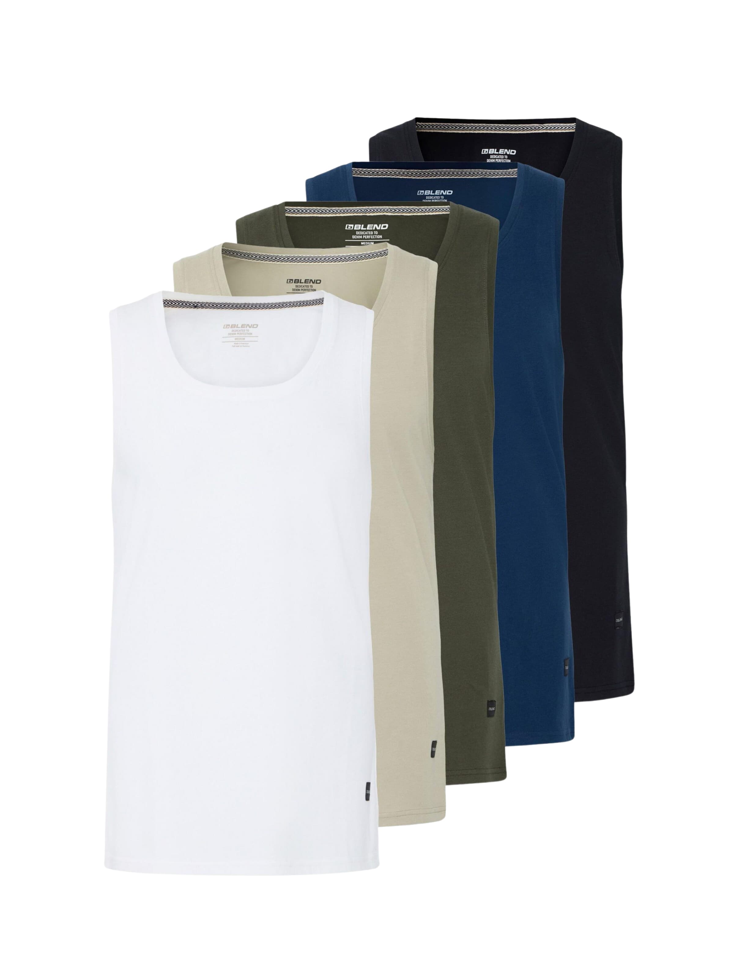 BLEND - Camiseta ' BHKris 5 Pack ' en Mezcla de colores: frente