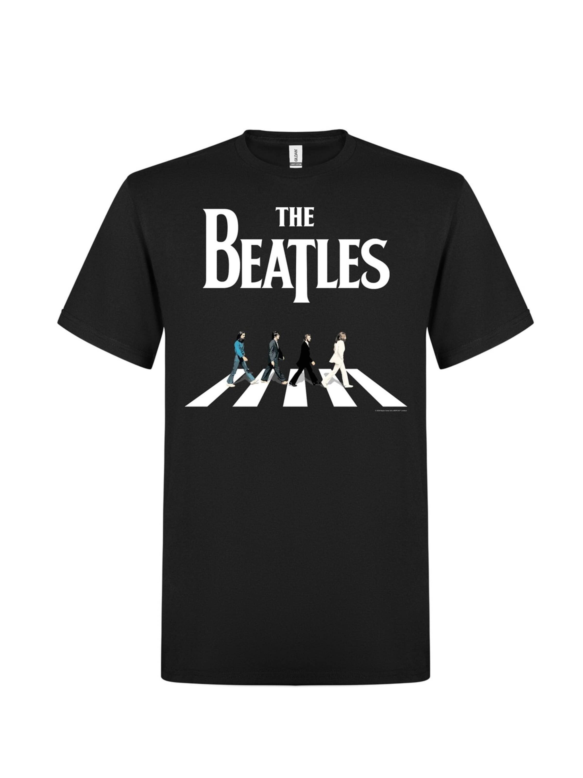 The Beatles Shirt 'Beatles abbey road modern  T-Shirt' in Black: front