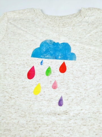 MelaDi Shirt 'Regenwolke' in Weiß