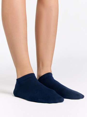Albero Natur Ankle Socks 'Bio-Baumwoll-Sneakersocken Unisex - 4er Pack' in Blue: front
