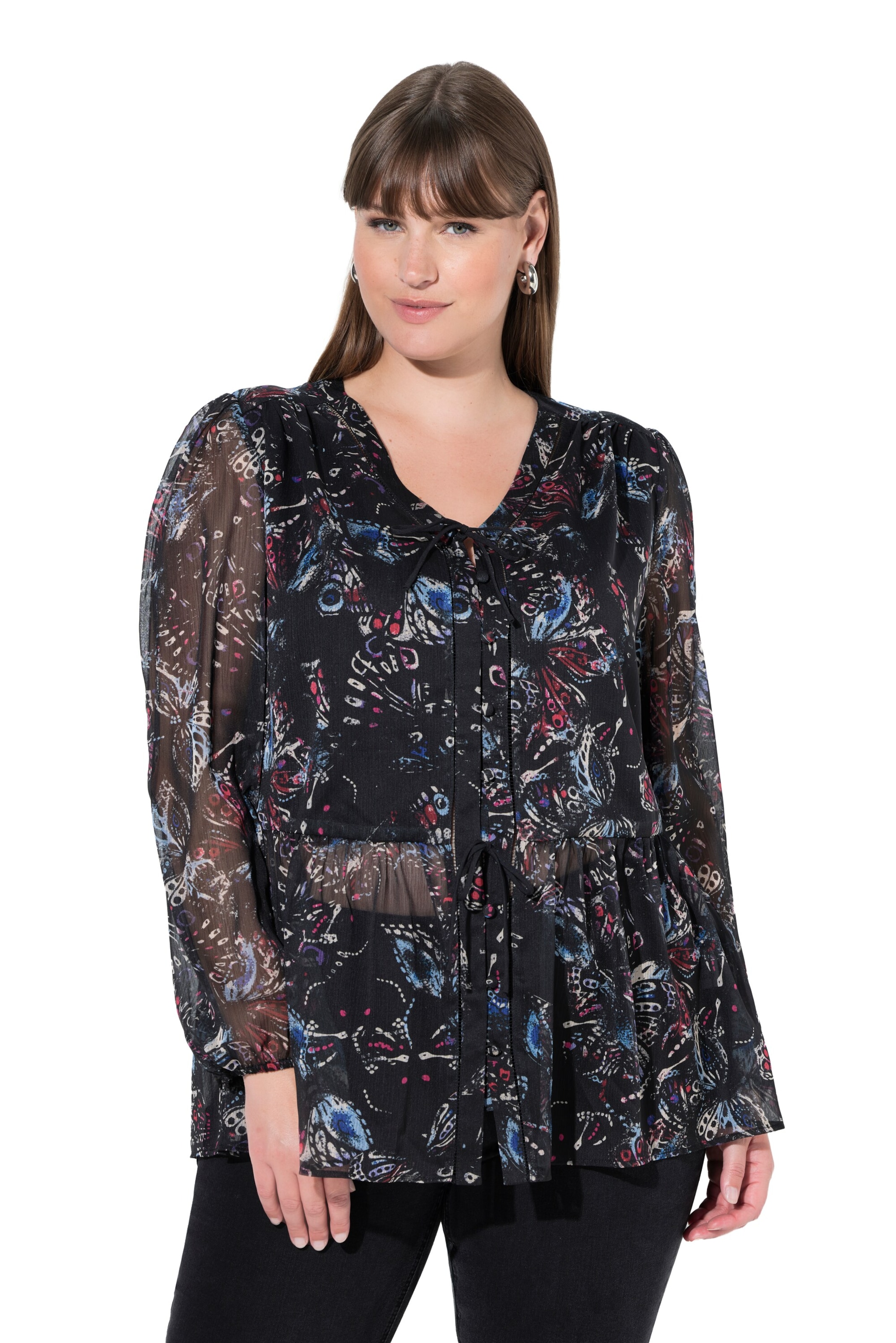 Ulla Popken Blouse in Black: front