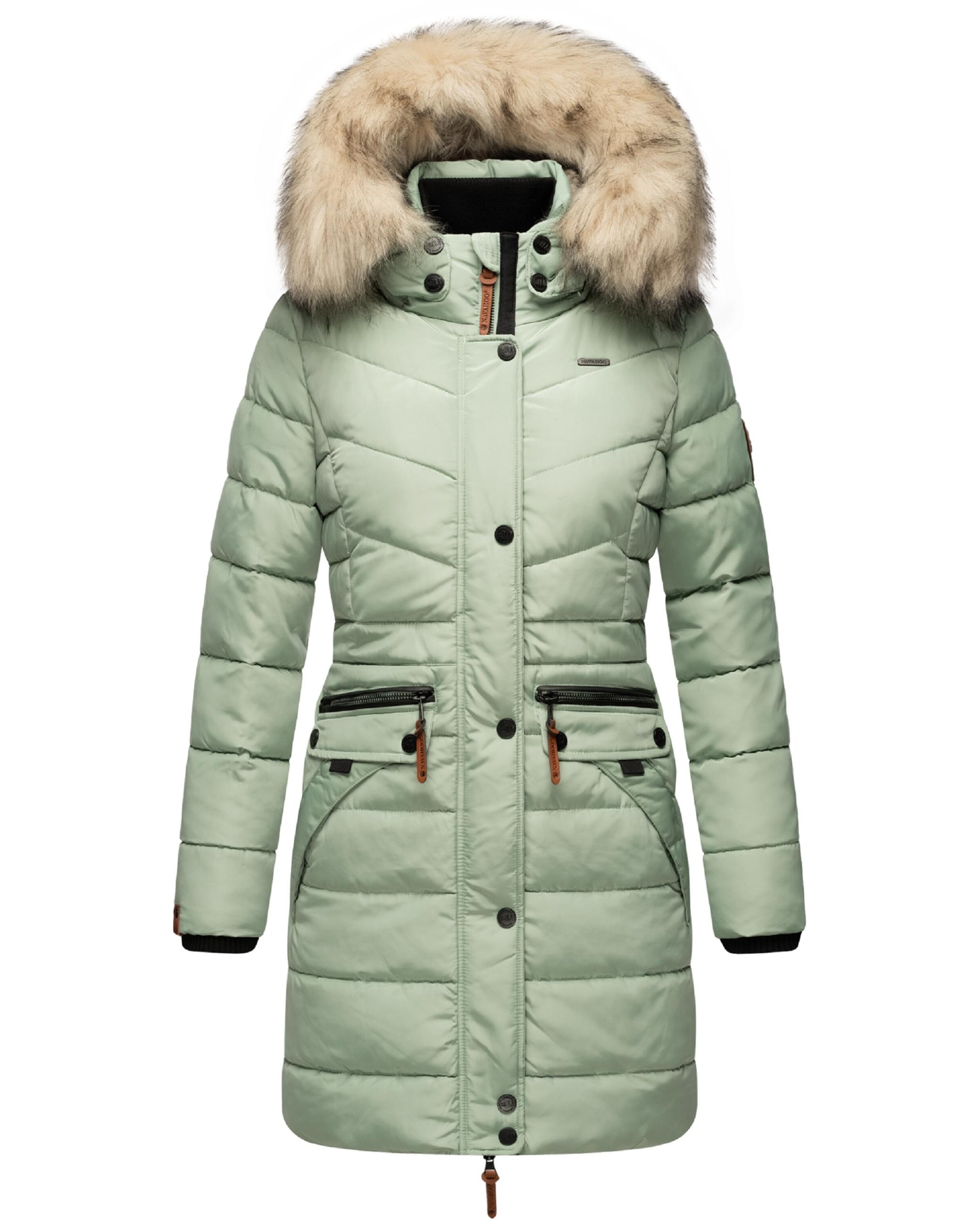 NAVAHOO Wintermantel 'Paula' in Groen