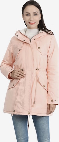 Youthup Winter Jacket in Pink: front