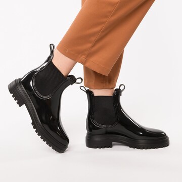 LEMON JELLY Rubber Boots in Black: front