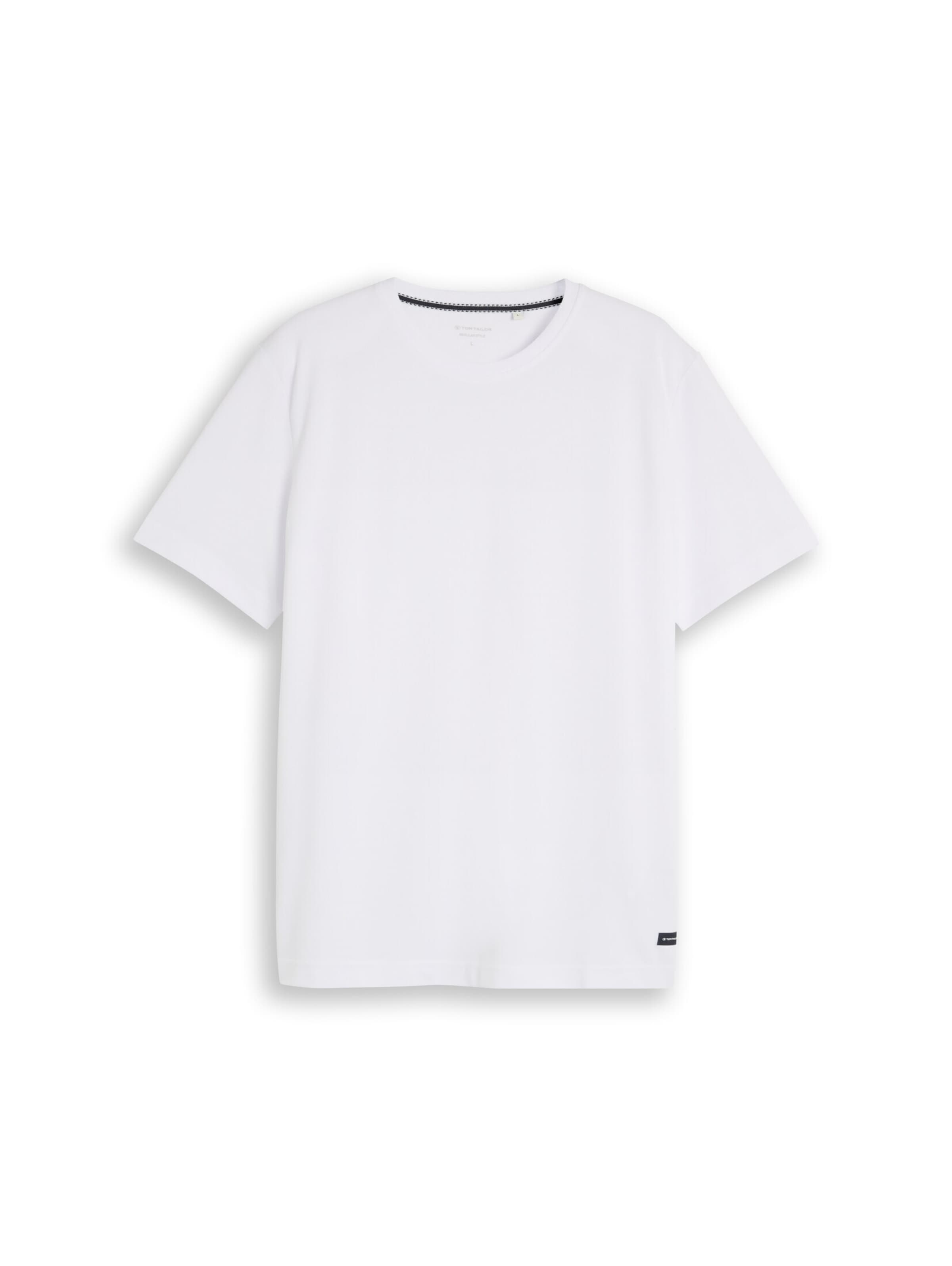 TOM TAILOR T-Shirt in Weiß: Vorderseite