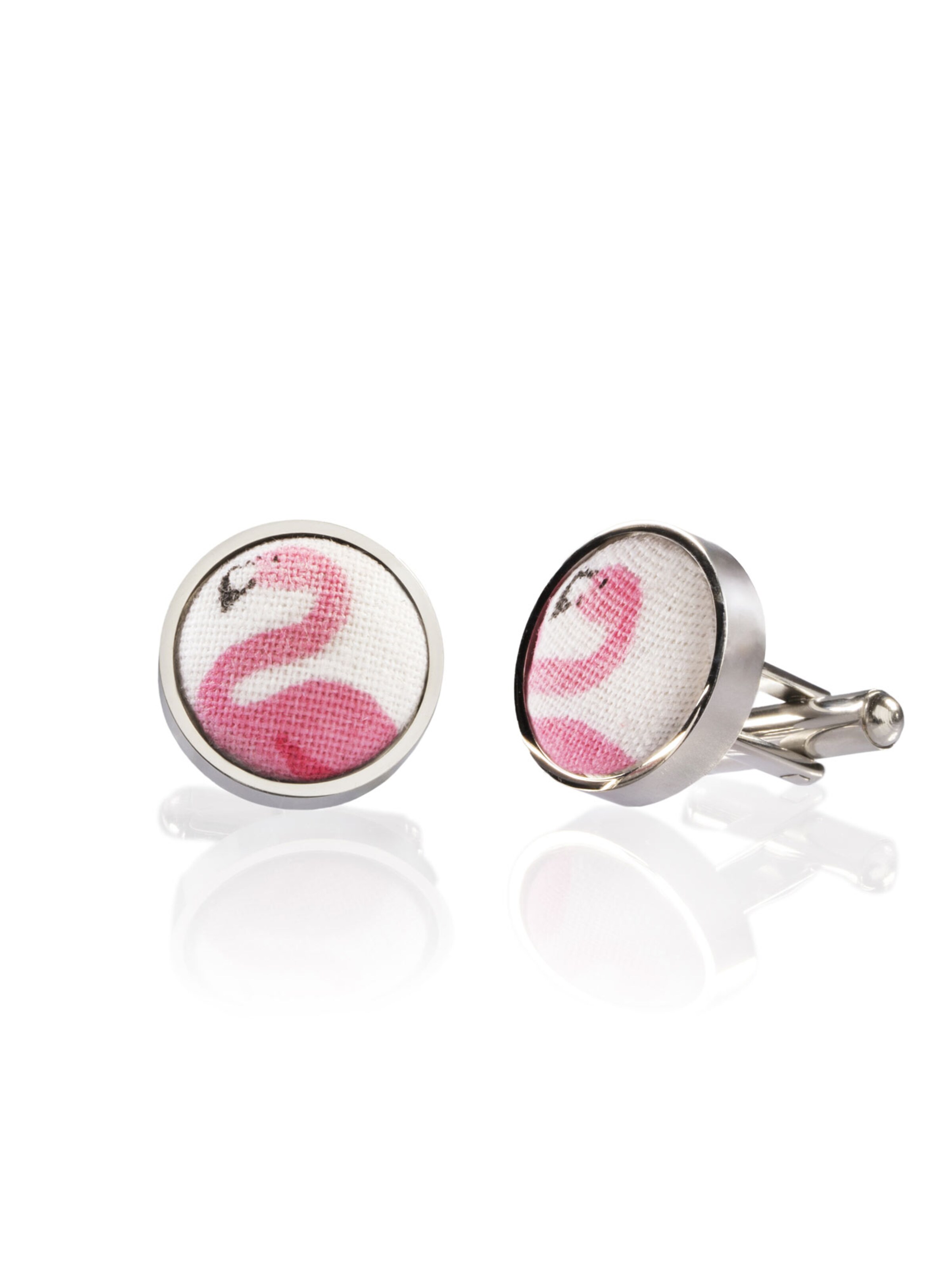 FAFIGO Cufflinks 'Nonno Crockett' in White: front