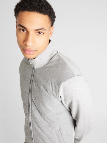 Hackett London Zip-Up Hoodie 'MARL' in Grey