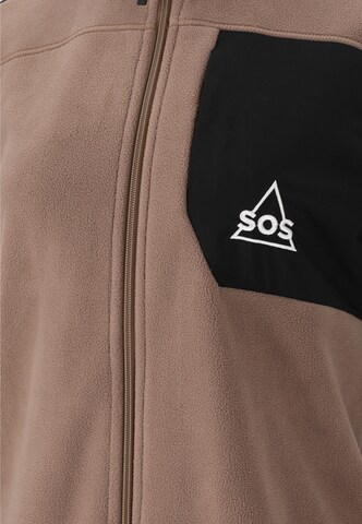 SOS Fleece Jacket 'Garmisch' in Brown