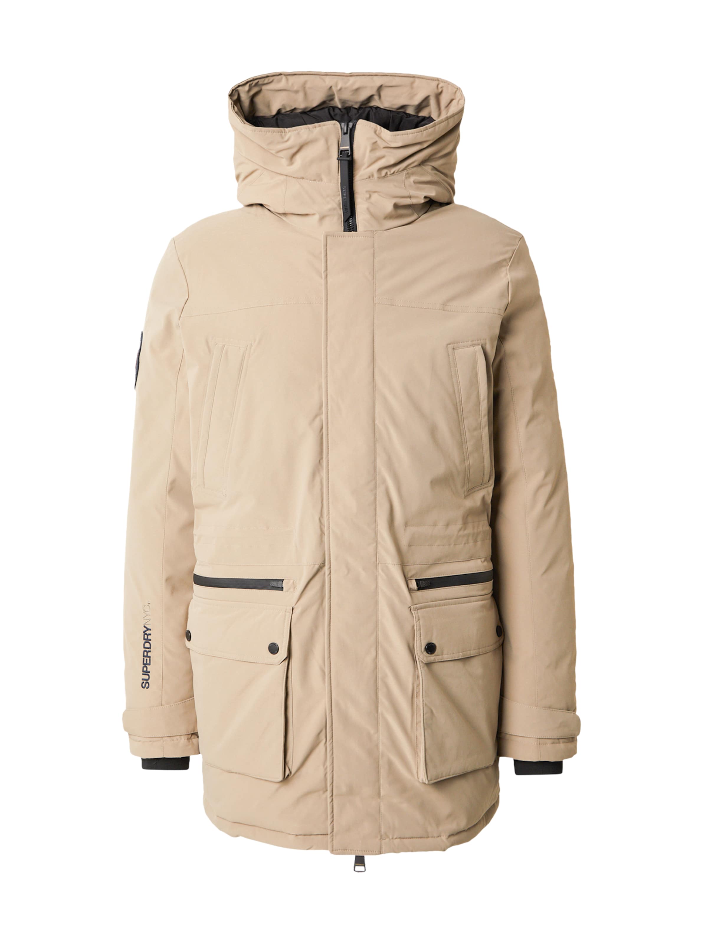 Superdry - Parka de inverno 'CITY' em castanho: frente