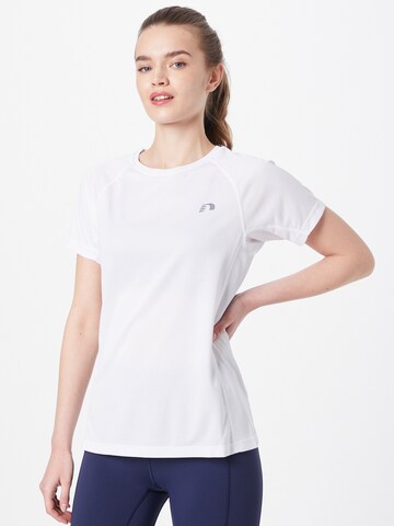 Newline - Camiseta funcional en blanco: frente