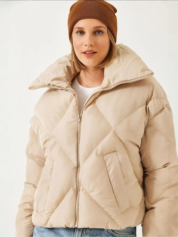 Bianco Lucci Winterjas in Beige