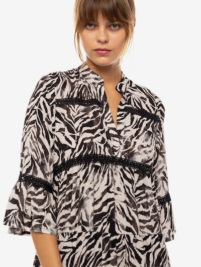 Pink Label Summer Dress 'BEACHWEAR LONG BLACK LEOPARD' in 36 in Black, Item view