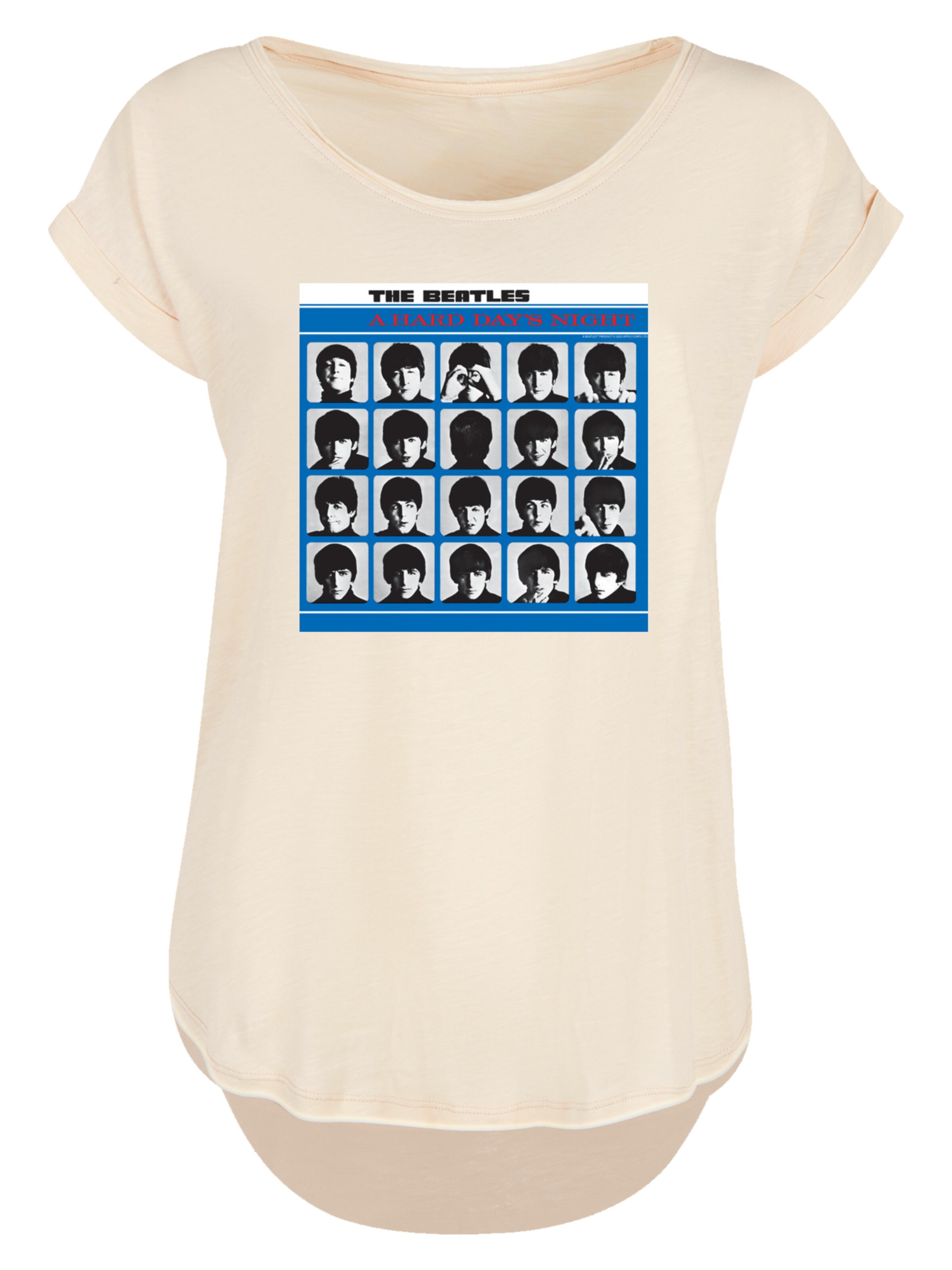 F4NT4STIC Shirt 'The Beatles Retro' in Beige: front