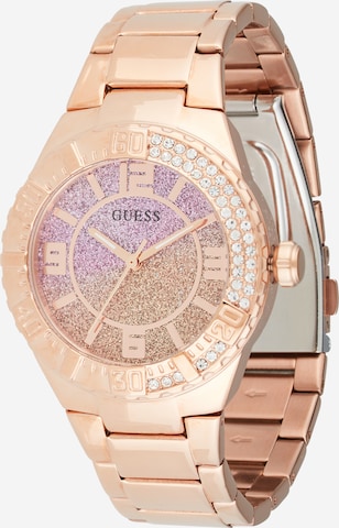 GUESS Аналоговые часы 'Sangria' в Золотой: спереди