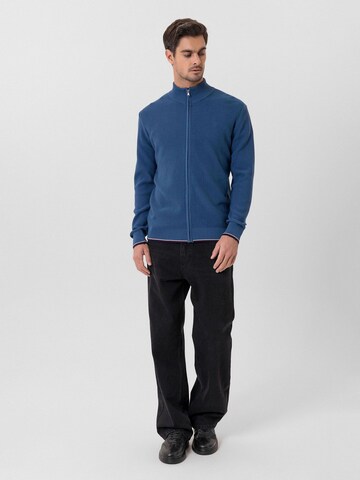 Jacey Quinn Knit cardigan 'Ademir' in Blue
