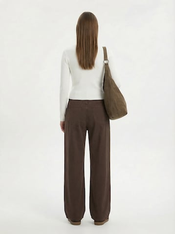 studioselect Wide Leg Jeans 'Maresa' i brun