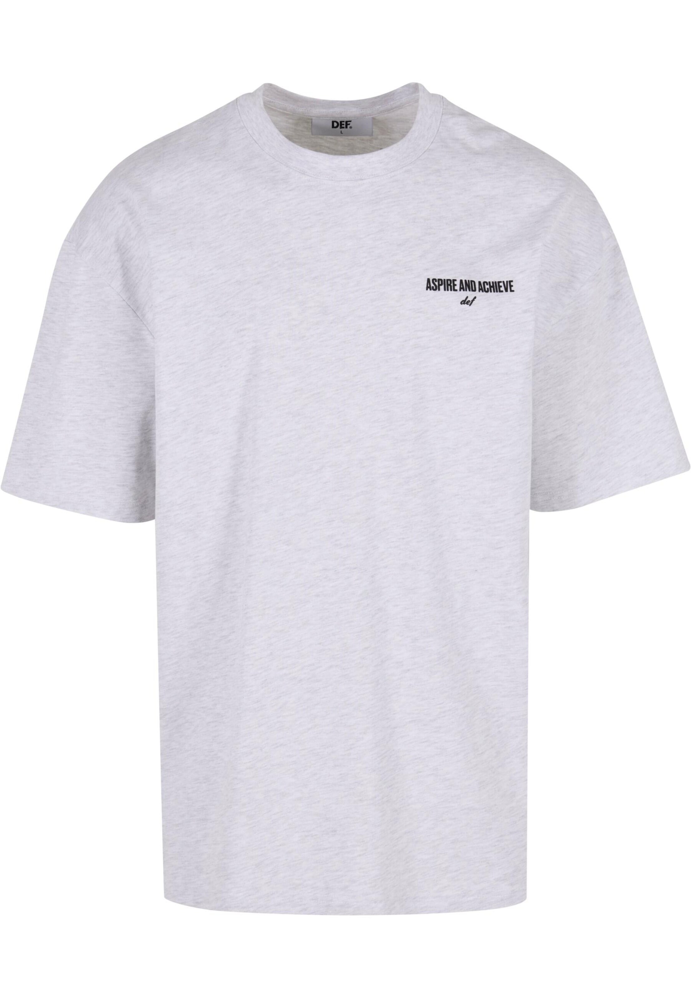 DEF - Camiseta 'Tictactoe' en gris: frente