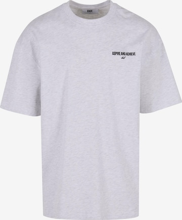 DEF - Camiseta 'Tictactoe' en gris: frente