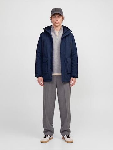mėlyna JACK & JONES Demisezoninė parka 'JJCLARK'