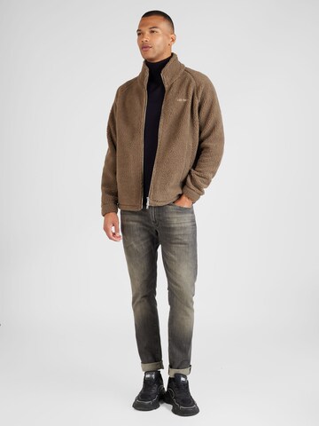 Les Deux Fleece Jacket 'Ren' in Brown