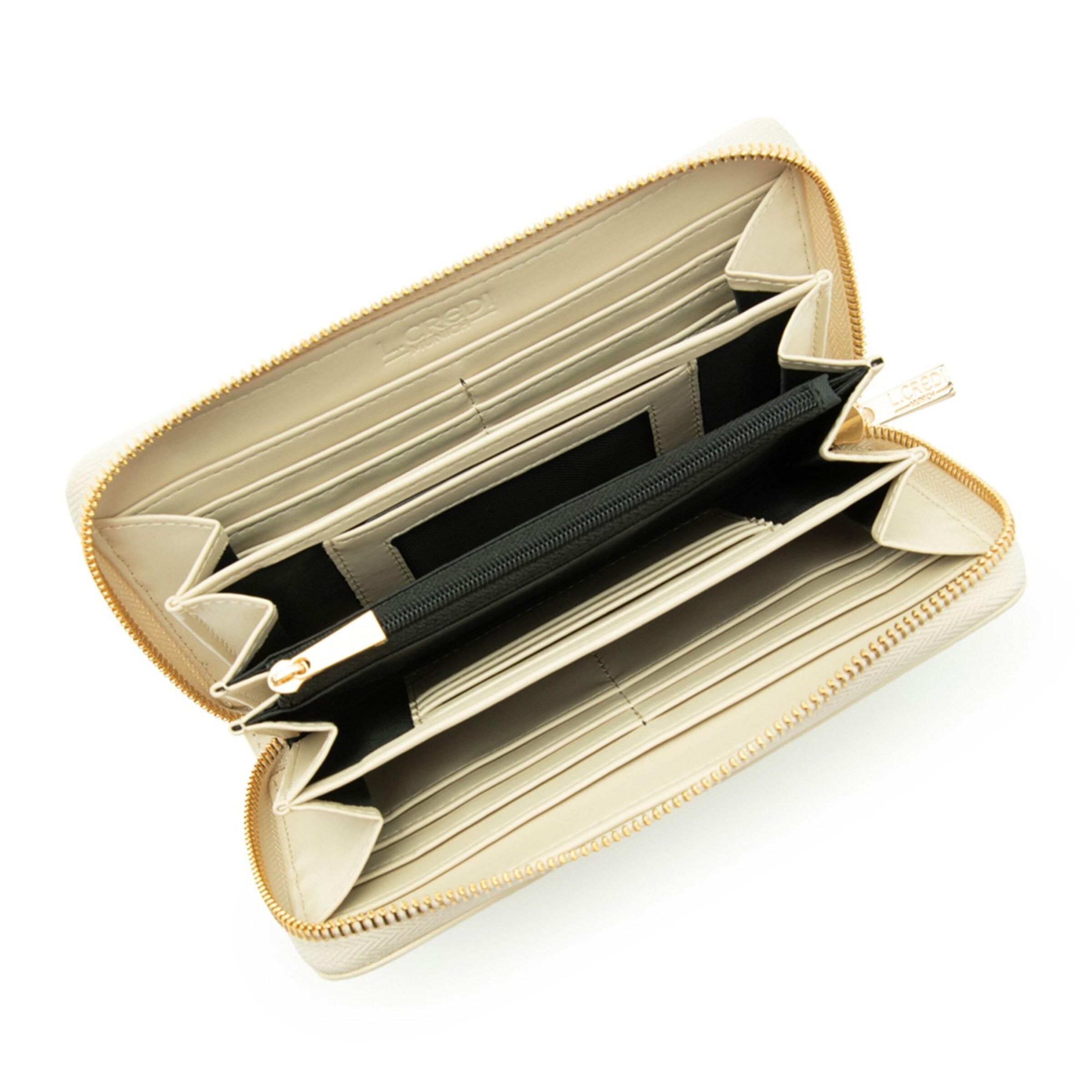 L.CREDI Wallet 'Perla' in Beige