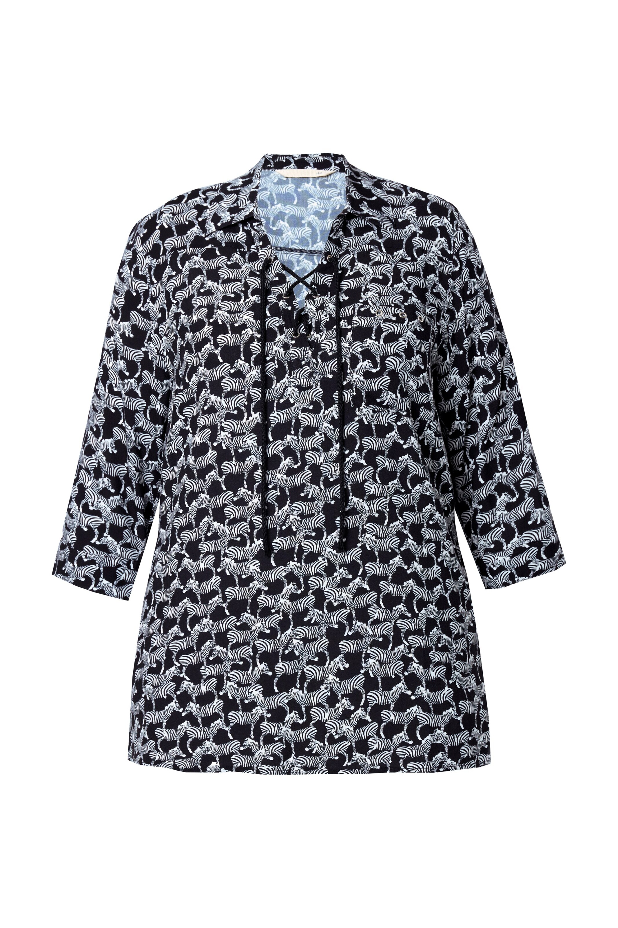 MIAMODA Blouse in Zwart: voorkant