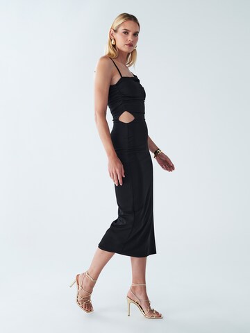 BWLDR Estélyi ruhák 'HALLON MIDI DRESS' - fekete