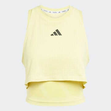 Top sportivo 'Cool Intensity' di ADIDAS PERFORMANCE in giallo: frontale