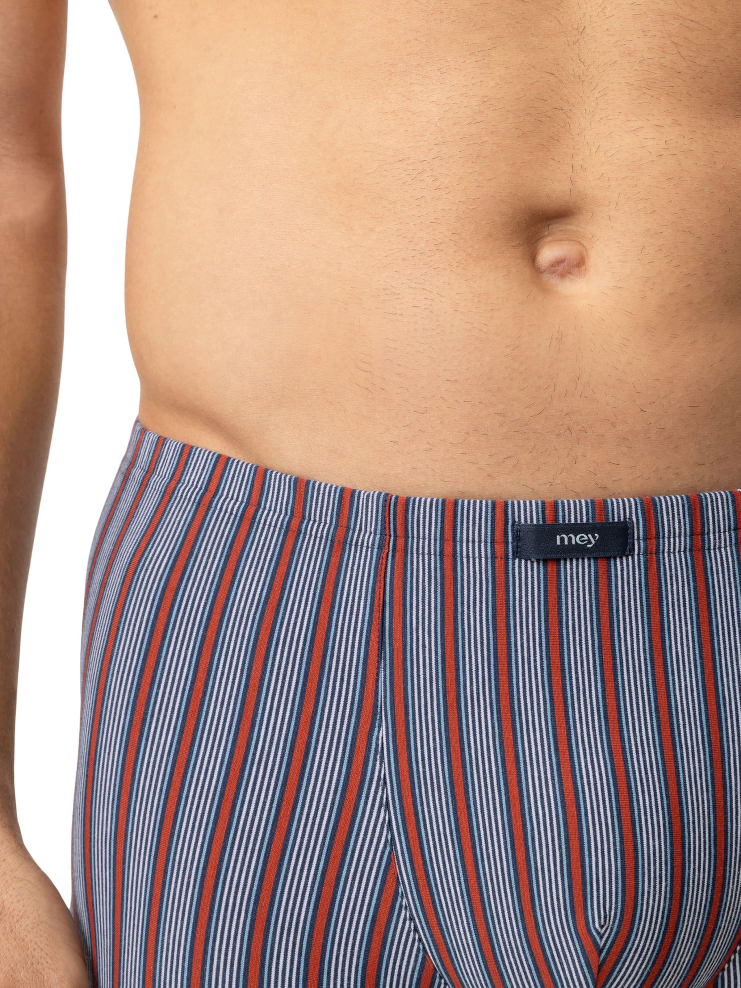 Mey Boxershorts ' Serie Varied Stripes ' in Blauw