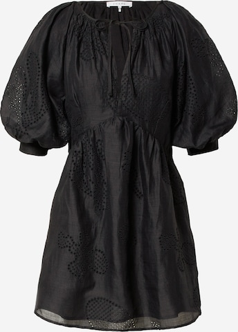 Robe 'EYELET' FRAME en noir : devant