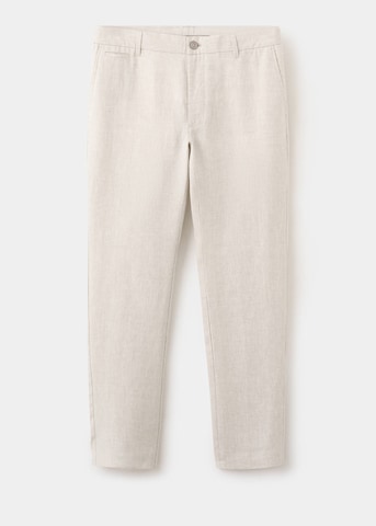 MANGO MAN Slim fit Chino Pants 'Oyster' in Beige
