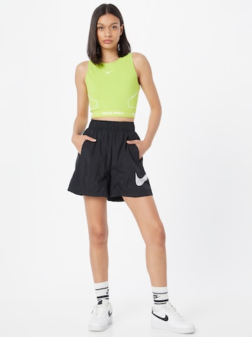 Nike Sportswear - Perna larga Calças em preto