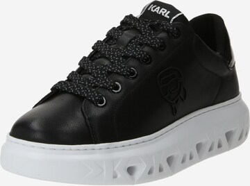 Karl Lagerfeld Rövid szárú sportcipők - fekete: elől