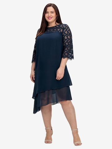 SHEEGO Cocktailkleid in Blau