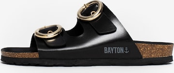 melns Bayton Ādas čības 'Ceuta': no priekšpuses