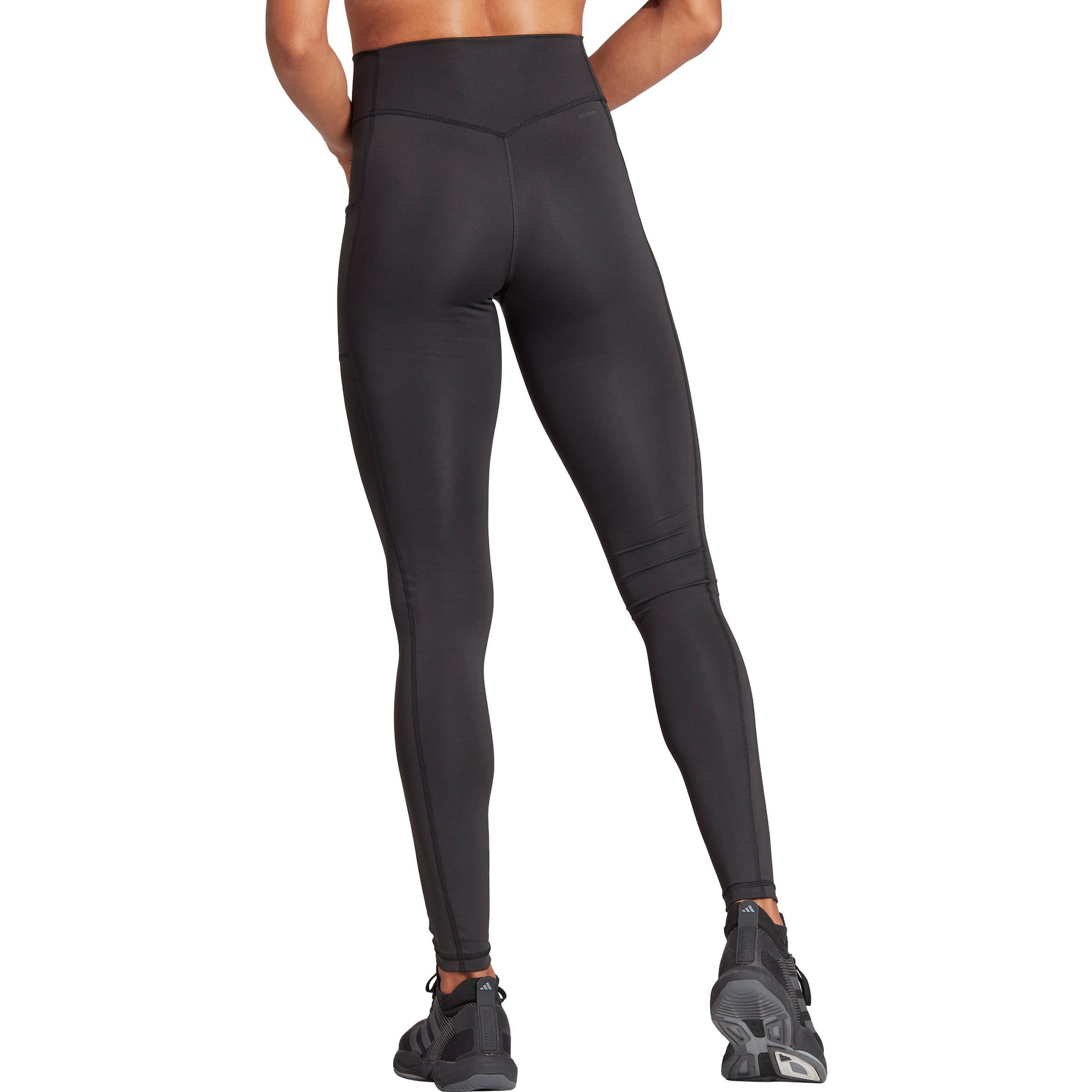 Skinny Pantalon de sport 'Optime Full-Length' ADIDAS PERFORMANCE en noir