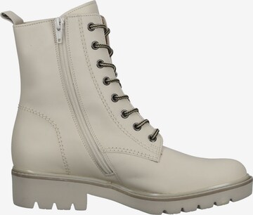 GABOR Lace-Up Ankle Boots in White