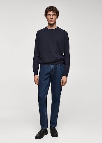 MANGO MAN Pullover 'TEN' in Blau