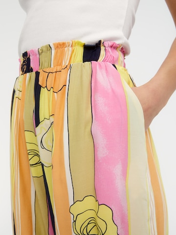 OBJECT Szeroka nogawka Spodnie 'LILLIE' w kolorze różowy