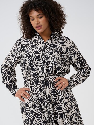 Robe-chemise 'KCHaliah' KAFFE CURVE en noir