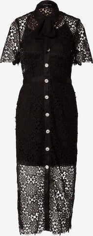 Robe-chemise River Island en noir : devant