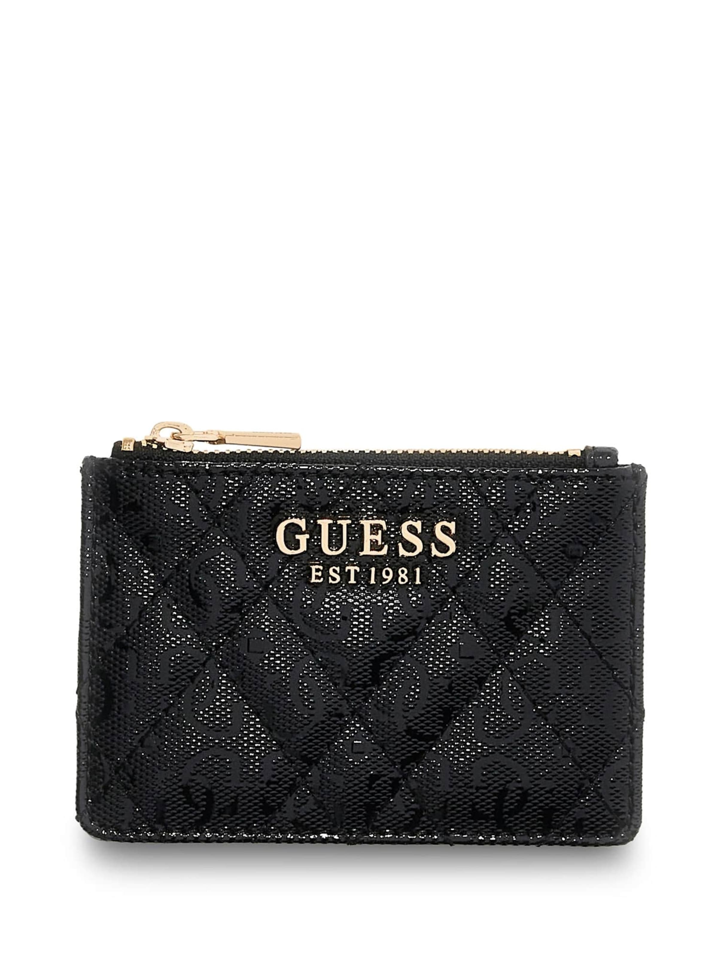 GUESS Wallet in Black: front