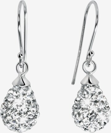 Lucardi Earrings in Silver: front