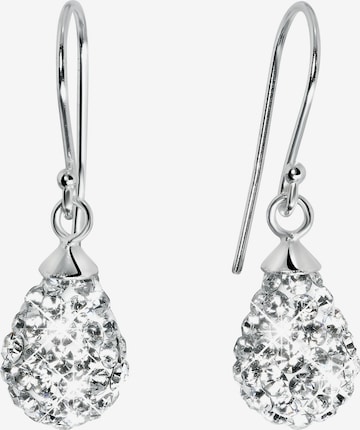 Boucles d'oreilles Lucardi en argent : devant