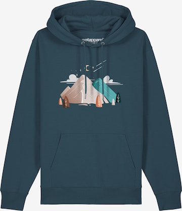 Watapparel Sweatshirt 'Night & Clouds' in Blau: Vorderseite