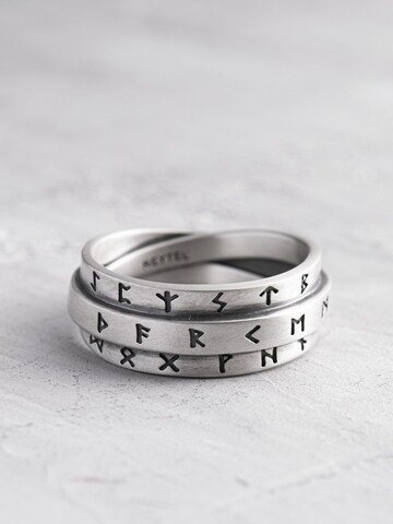 Bague 'RUNES - AMULETS' REYTEL en argent : devant