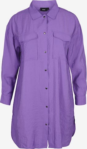 Zizzi Blouse 'Claru' in Lila: voorkant