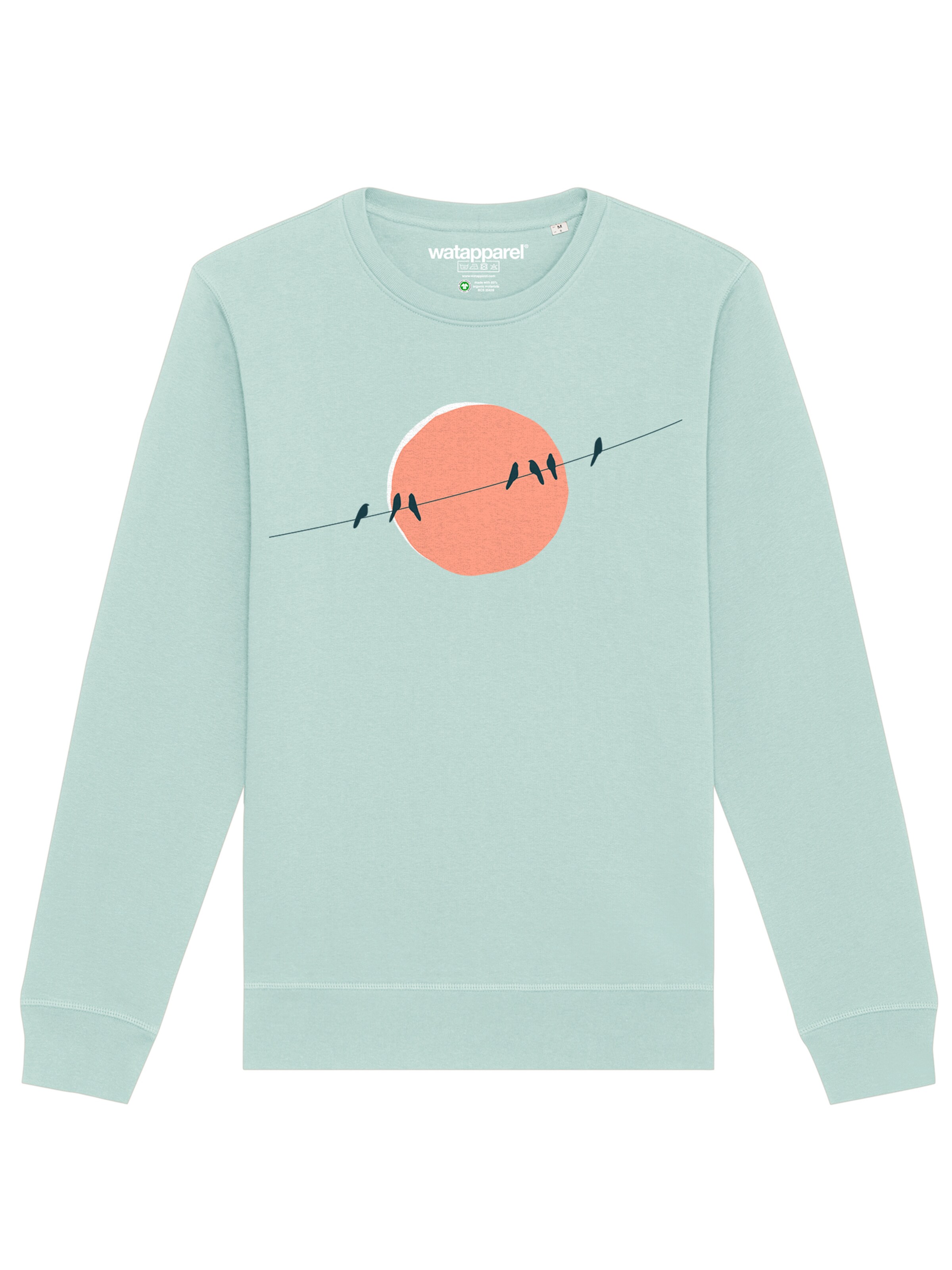 Watapparel Sweatshirt 'Countryside 01' in Blauw: voorkant
