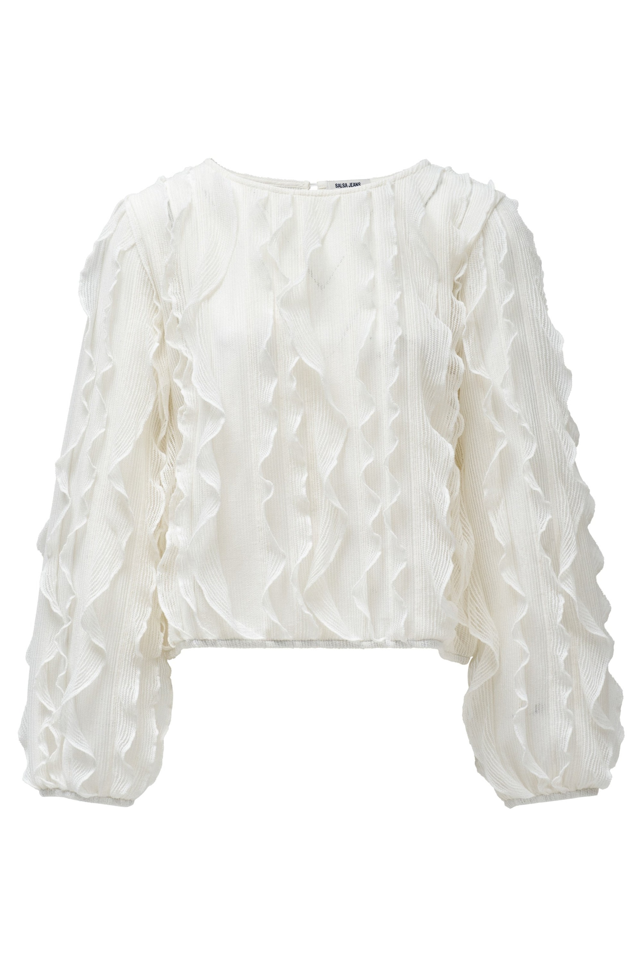 Salsa Jeans Blouse in Wit: voorkant