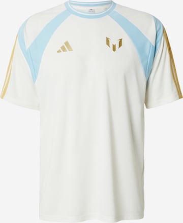balta ADIDAS PERFORMANCE Triko 'MESSI HOT': priekis